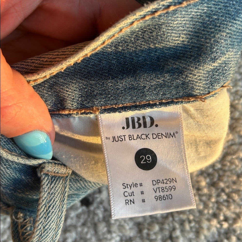 Distressed Blue/Gray Ripped Jeans - Picture 9 of 13